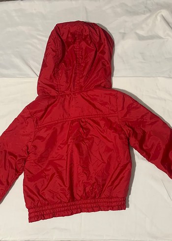 Kız Çocuk Kırmızı Fermuarlı Mont - Görsel 2