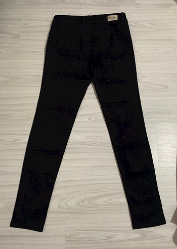 Kadın Siyah Regular Fit Midi Denim Pantolon - Görsel 2