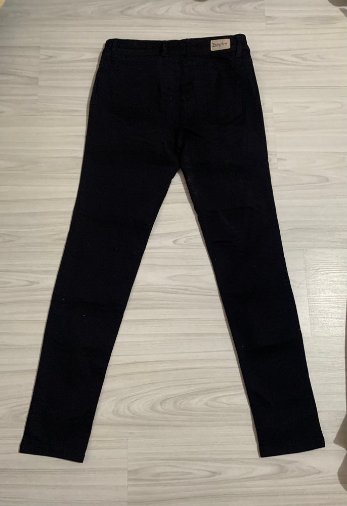 Kadın Siyah Regular Fit Midi Denim Pantolon - Görsel 2