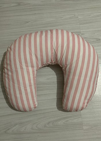 Bebek Emzirme ve Destek Minderi Pembe Çizgili - Görsel 2