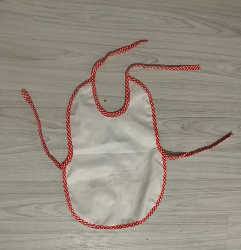 Nakışlı Renkli Beyaz Bebek Önlüğü - Görsel 2