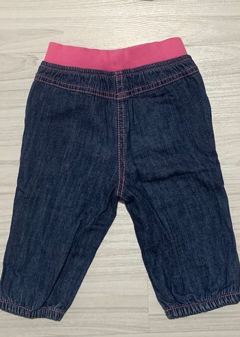 Kız Çocuk Pembe Belli Kot Pantolon - Görsel 2