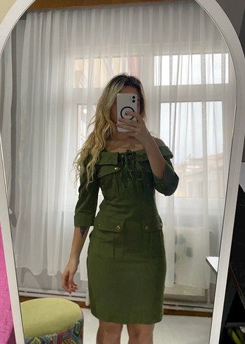 TRENDYOL Uzun Kollu Straplez  Elbise - Görsel 2