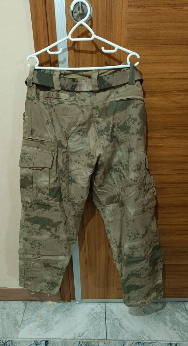 yazlık operasyon Kemerli Kamuflaj Desenli Erkek Pantolon - Görsel 2