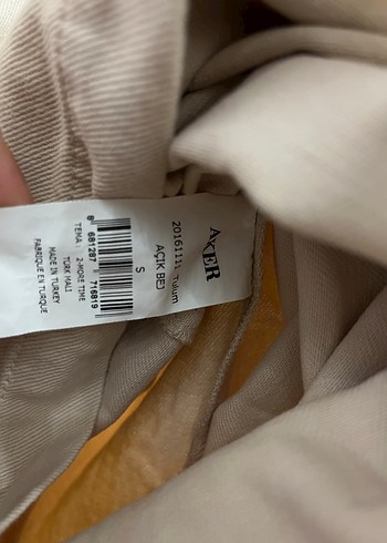 Düğmeli Bej Keten Kadın Tulum - Görsel 4