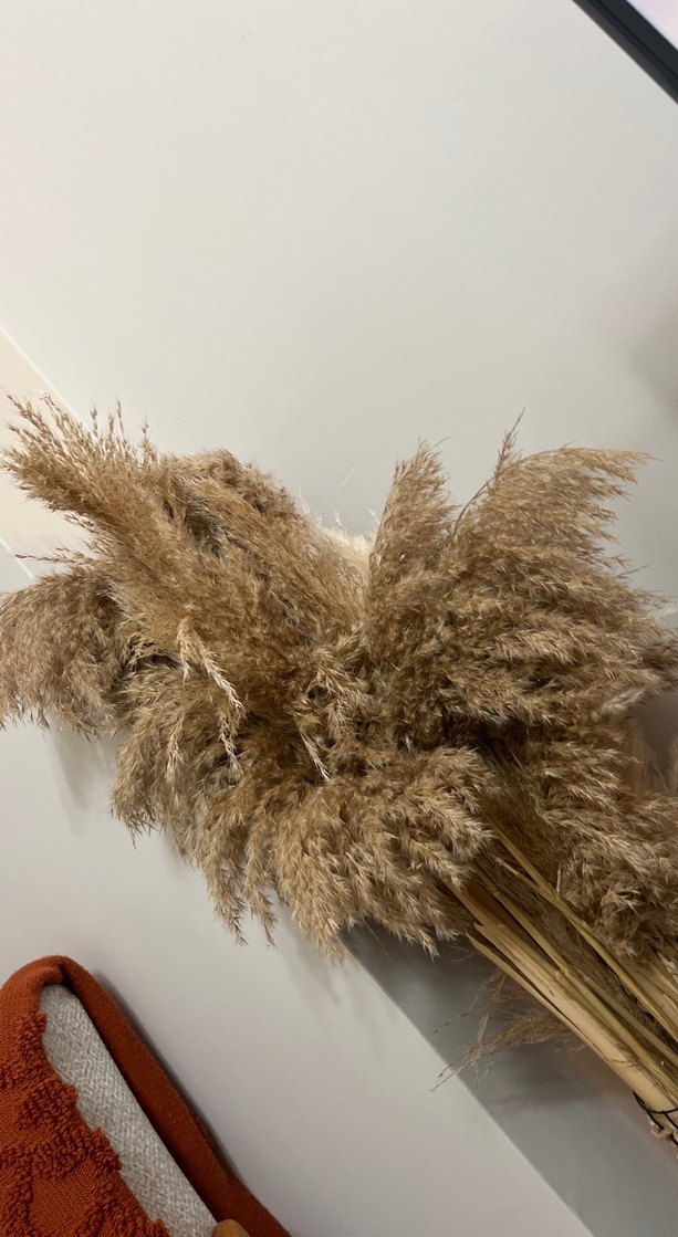 Bej ve Gri Hasır Vazo - Görsel 2