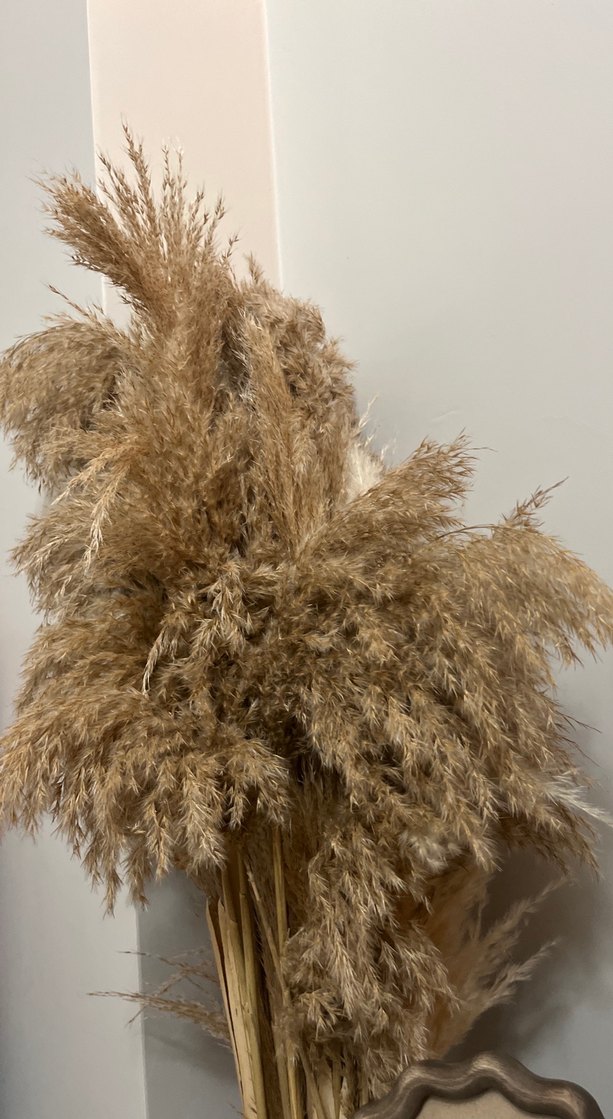 Bej ve Gri Hasır Vazo - Görsel 4