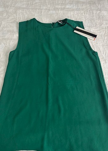 Yeşil Saten Midi Kadın Pantolon - Görsel 4