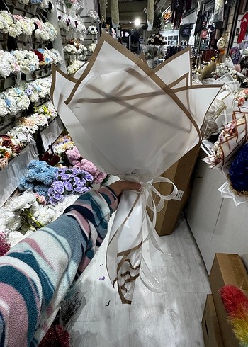 Dantel Detaylı Bohem Gelin Buketi - Görsel 2