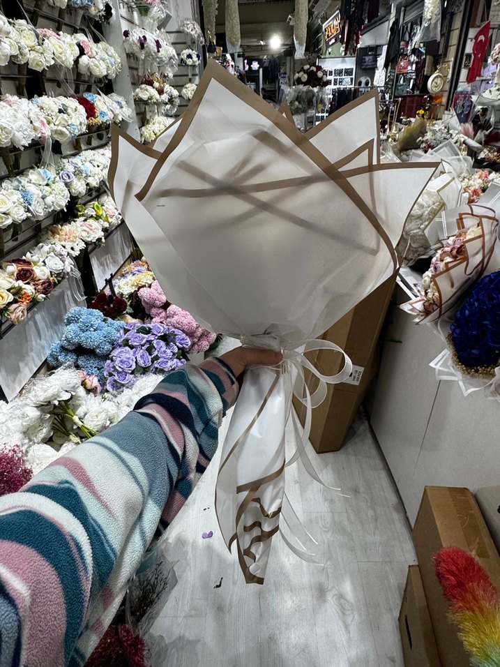 Dantel Detaylı Bohem Gelin Buketi - Görsel 2