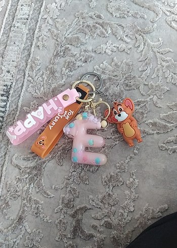 Pembe Bohem Püsküllü Kadın Anahtarlık - Görsel 2