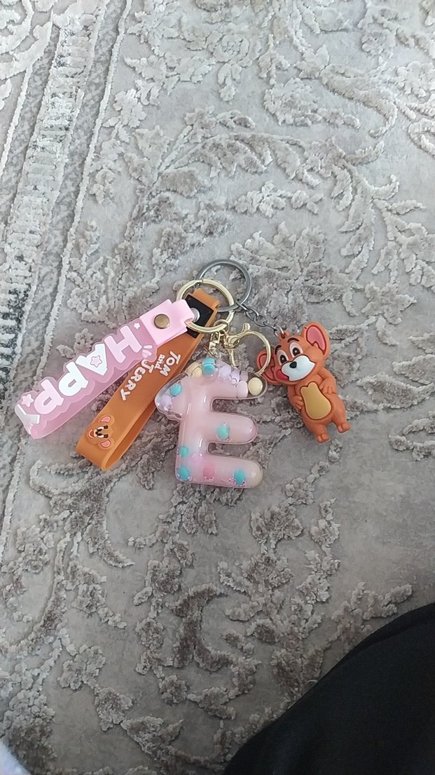 Pembe Bohem Püsküllü Kadın Anahtarlık - Görsel 2