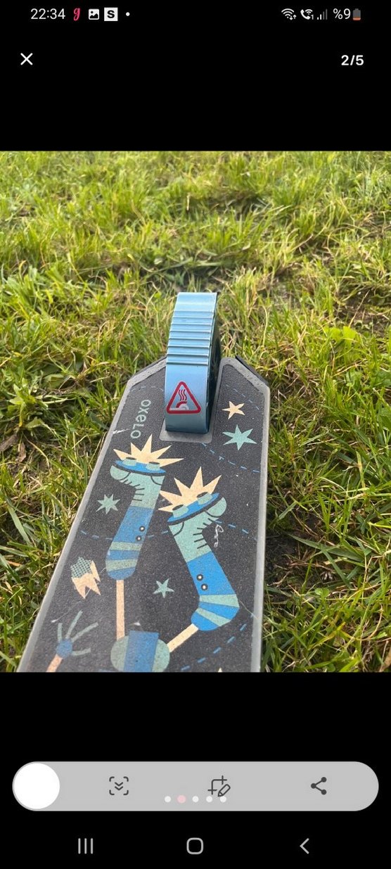 Mavi Çocuk Scooter - Görsel 4