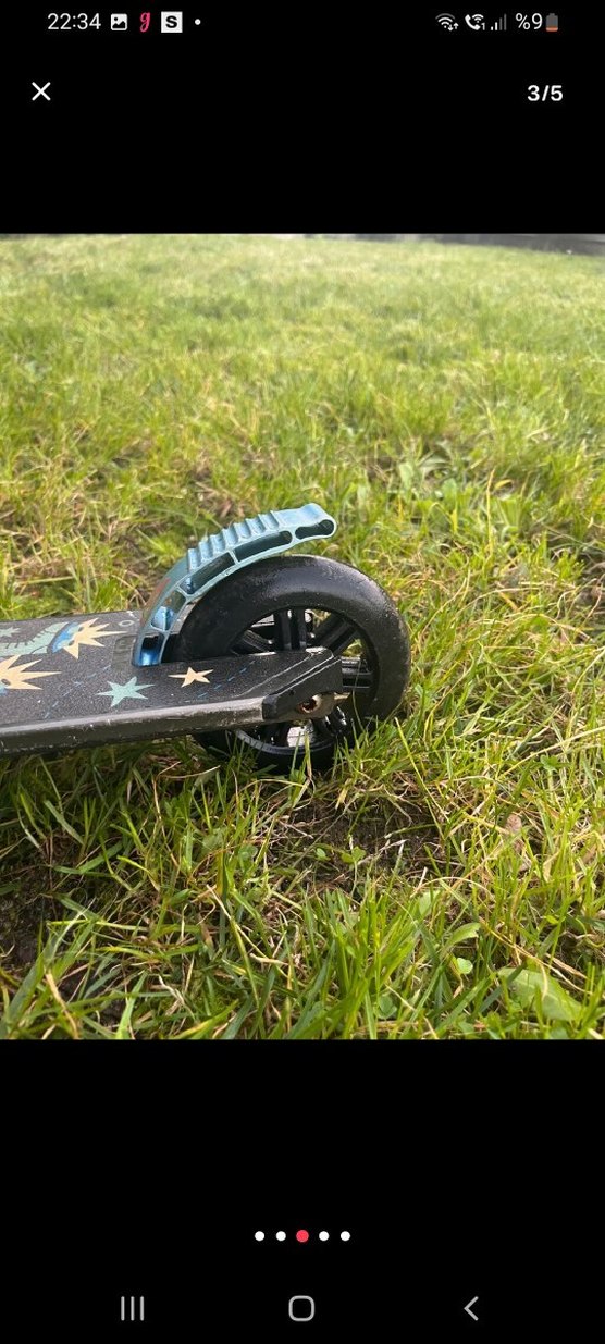 Mavi Çocuk Scooter - Görsel 3