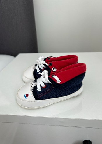 Renkli Bağcıklı Erkek Bebek İlk Adım Ayakkabısı - Görsel 2