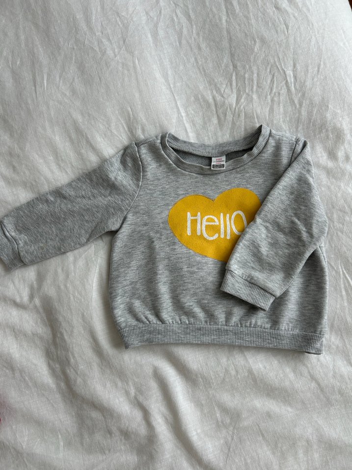 Kız Çocuk Bordo Baskılı Uzun Kollu Sweatshirt - Görsel 2