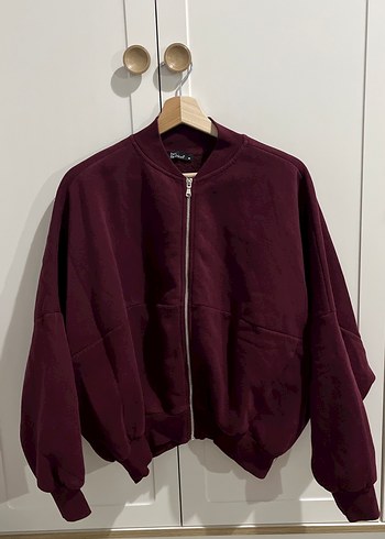 Bordo Rahat Kesim Kadın Eşofman takımı - Görsel 2