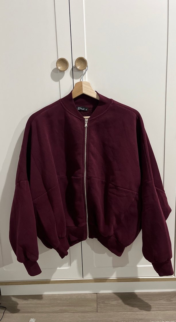 Bordo Rahat Kesim Kadın Eşofman takımı - Görsel 2