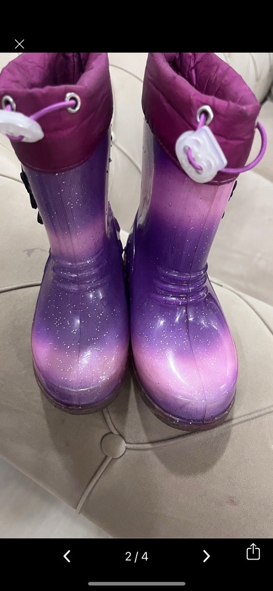 Parlak Mor Kız Çizmesi - Görsel 2