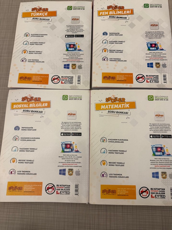 Spoiler 7. Sınıf Soru Bankaları Seti - Görsel 2