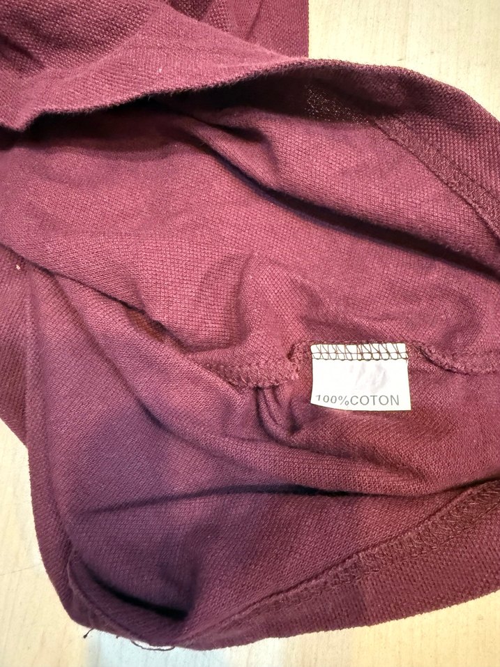 Bordo Erkek Uzun Kollu Polo Tişört - Görsel 4