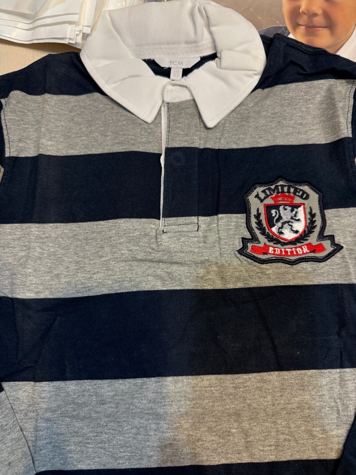 Erkek Gri Lacivert Çizgili Uzun Kollu Sweatshirt - Görsel 2