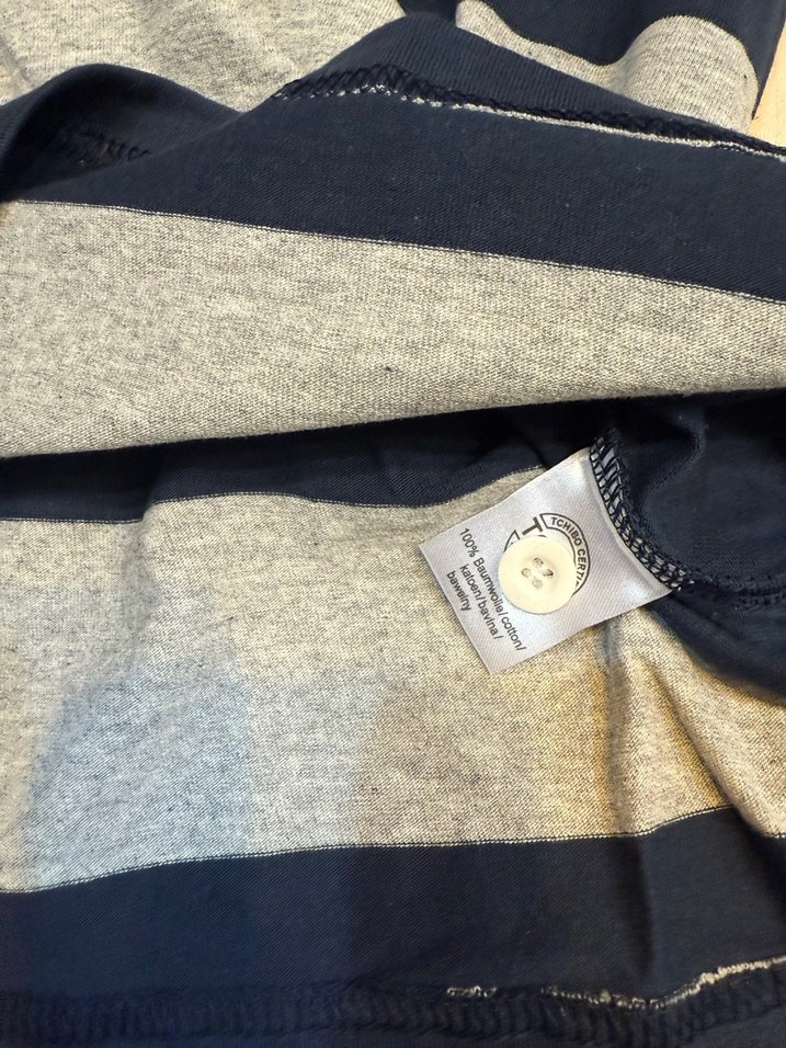 Erkek Gri Lacivert Çizgili Uzun Kollu Sweatshirt - Görsel 4