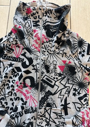 Kadın Fermuarlı Kadife Eşofman Üst - Görsel 2