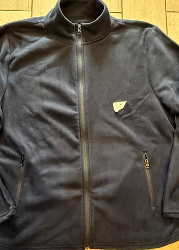 Erkek Lacivert Fermuarlı Yüksek Yakalı Sweatshirt - Görsel 2