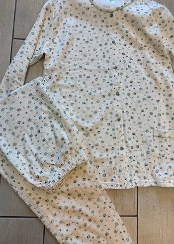 Uzun Kollu Bohem Kadın Pijama Takımı - Görsel 3