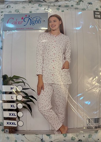 Uzun Kollu Bohem Kadın Pijama Takımı - Görsel 5