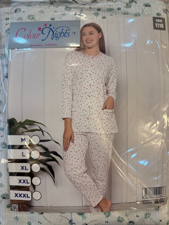 Uzun Kollu Bohem Kadın Pijama Takımı - Görsel 5