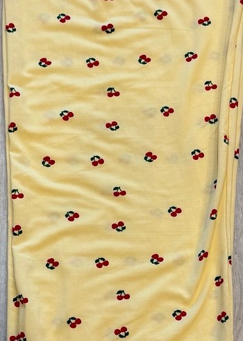 Kiraz Desen Baskılı Uzun Kollu Kadın Pijama Takımı - Görsel 4