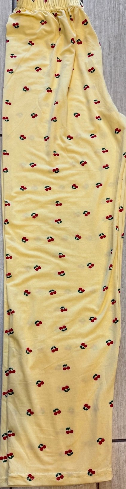 Kiraz Desen Baskılı Uzun Kollu Kadın Pijama Takımı - Görsel 4