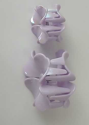 Şeffaf Pastel Mor Saç Tokası Seti - Görsel 2