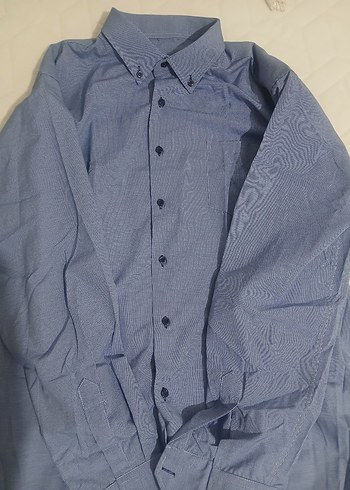 Düğmeli Uzun Kollu Erkek Kot Gömlek - Görsel 3