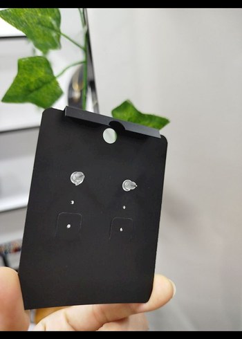 gümüş Renkli Fiyonk Kadın Küpeleri - Görsel 4