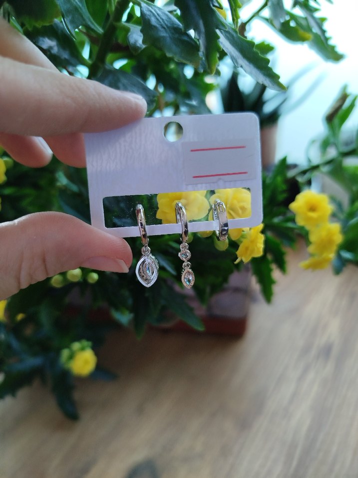 çelik gümüş Renk Mini Parlak Halka Küpeler - Görsel 3