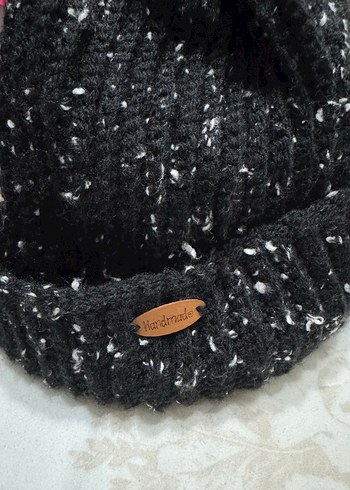 Siyah Örgü Bere #handmade - Görsel 5