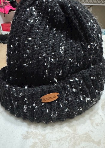 Siyah Örgü Bere #handmade - Görsel 4