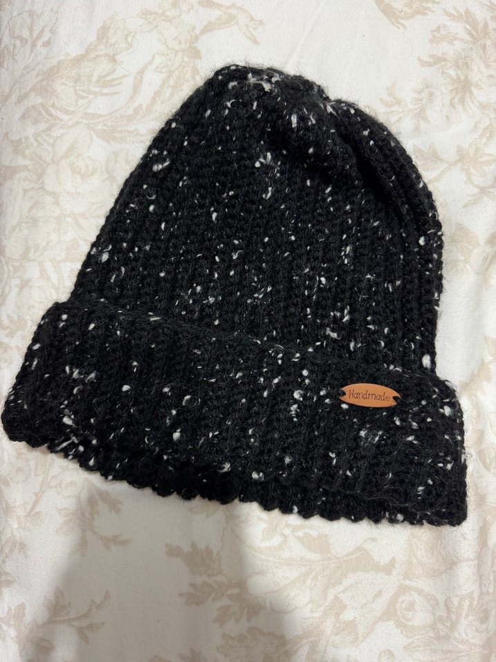 Siyah Örgü Bere #handmade - Görsel 2