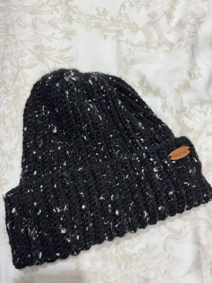 Siyah Örgü Bere #handmade - Görsel 3