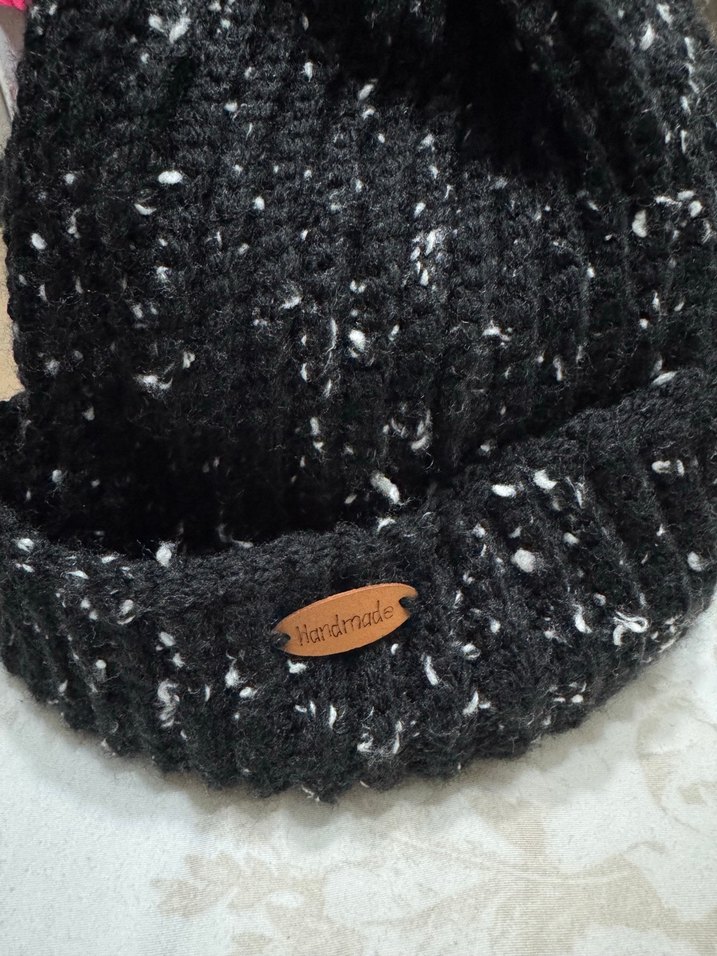 Siyah Örgü Bere #handmade - Görsel 5