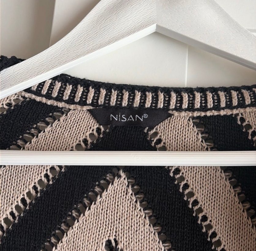 Çizgili Uzun Kollu Triko Kadın Hırka - Görsel 3