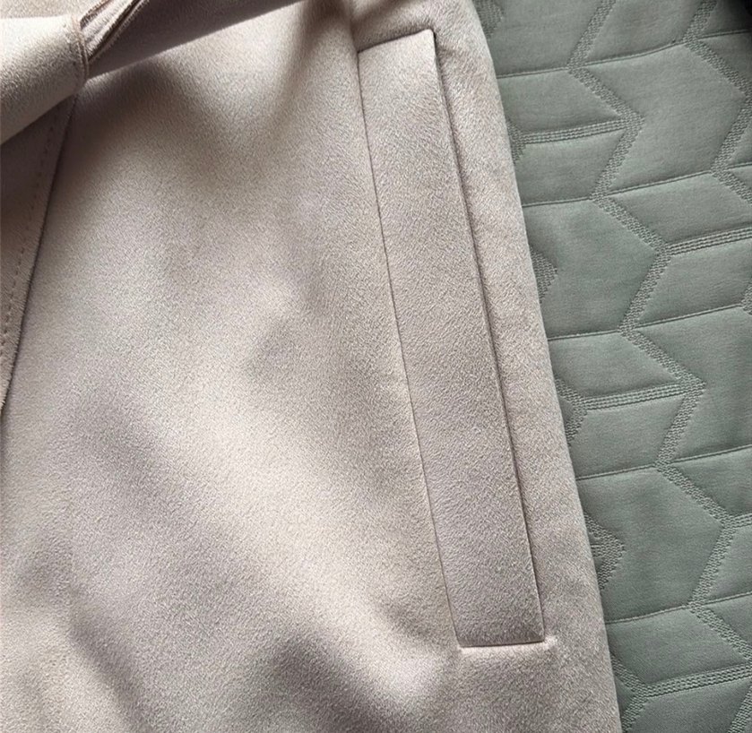 Zara Bej Kadın Süet Kemerli Uzun Yelek - Görsel 5