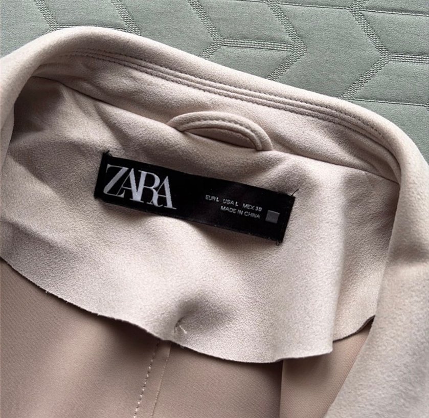 Zara Bej Kadın Süet Kemerli Uzun Yelek - Görsel 3