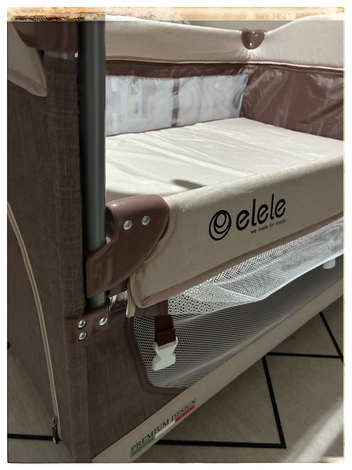 Elele Madre anne yanı park yatak beşik - Görsel 3