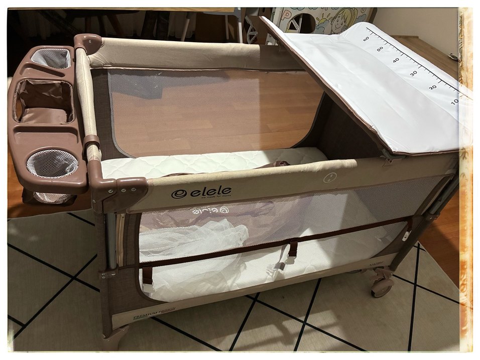 Elele Madre anne yanı park yatak beşik - Görsel 5