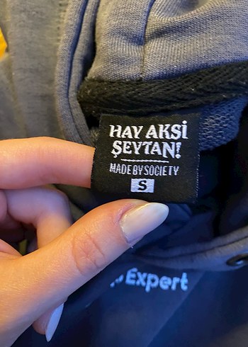 Kapüşonlu Antrasit Kadın Sweatshirt - Görsel 3