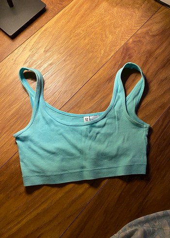 Turkuaz Kadın Crop Top - Görsel 2